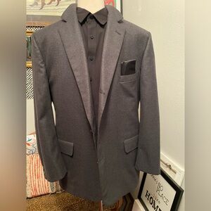 Brooks Brothers Makers Gray Wool Blazer Sport Coat 48R USA Classic Fit